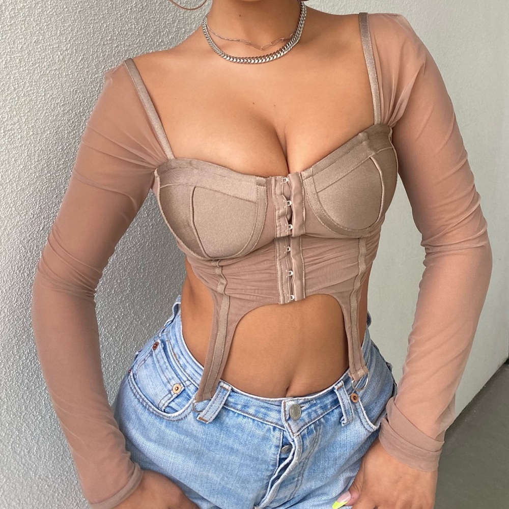 Fashion Nova Mesh crop top